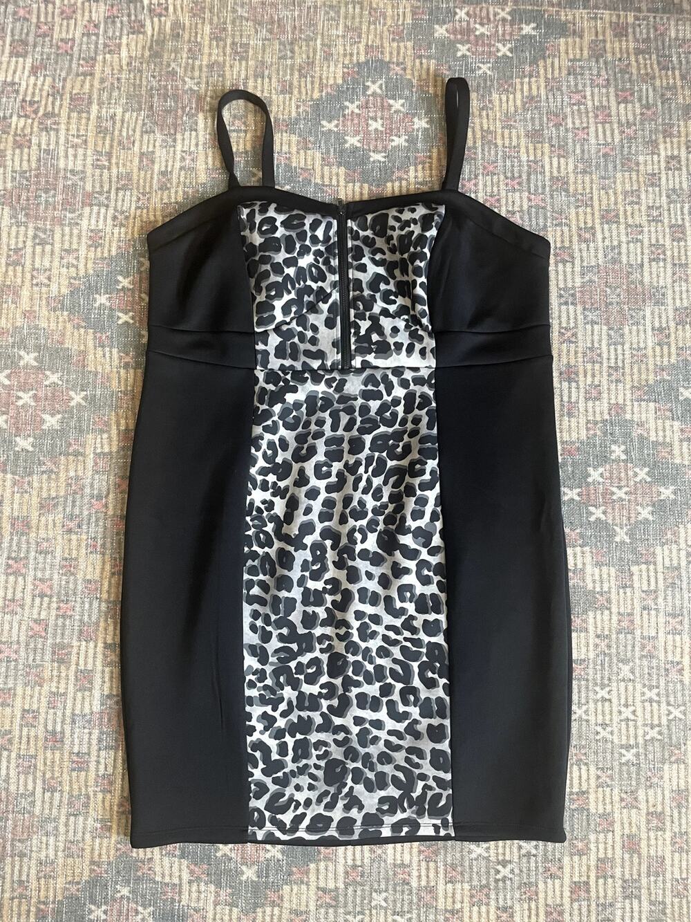 Torrid Cheetah Scuba/Bodycon Dress Size 2
